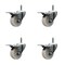 Service Caster 3'' Nylon Swivel 7/16'' Grip Ring Stem Caster Set with Total Lock Brake, 4PK SCC-GRTTL20S314-NYS-716138-4 - alternate 1